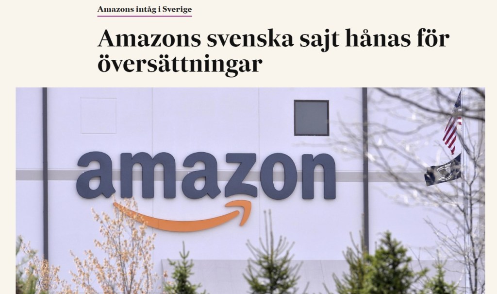 Mäns bagageutrymme, midjelampa och gräsklippare med påfågelpåse: Amazons automatisk maskinöversättning